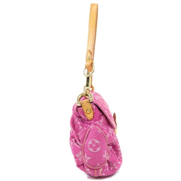 Louis Vuitton Mini Pleaty Handbag Monogram Denim Pink - Picture 3 of 9